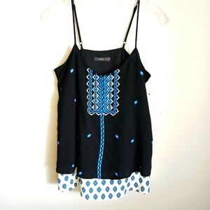Thml Tank Top Womens Size Small Embroidered